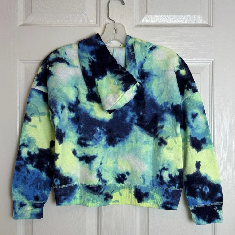 Justice Girls Fleece Hoodie Sweatshirt-Seafoam Mint-Small  (7/8) -NWT - Picture 3 of 7